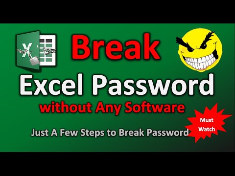 How to Remove / Break Forgotten Excel Password (No Software Required)