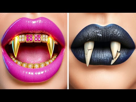 Süß zu gruselig: Glow-Up! 🧛‍♀️ Kreative Vampir-Make-up-Tricks von 123 GO! Genius