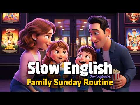 Family Sunday Routines to Boost Your English Skills | Easy English Listening Practice (A2 Level)