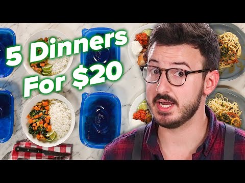 I Tried To Make 5 Dinners For 2 For Only $20 • Tasty