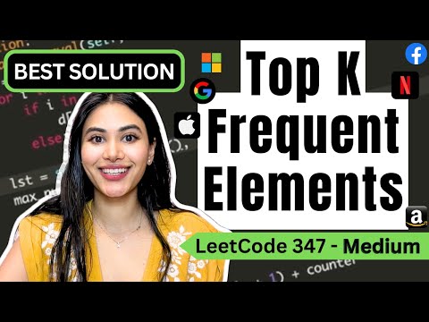 Top K Frequent Elements - LeetCode 347 - Python #leetcode #blind75 #heap