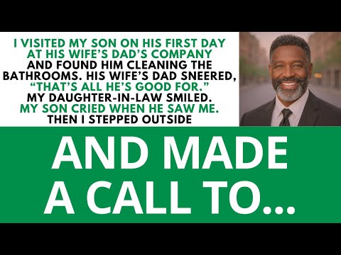 I Found My Son Cleaning Bathrooms... His Father-In-Law Laughed “It’s All He Knows How To Do.” So I…