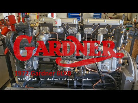 Gardner 6LXB 180 Overhaul Part 9 - It's Alive!! Startup & test run after overhaul. Atkinson Borderer