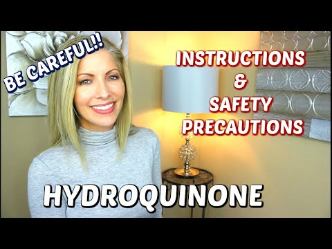 Hydroquinone to Lighten Skin ~ Be Careful! ~ Instructions and Safety Precautions