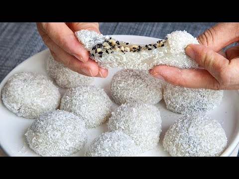 怪不得外面的糯米糍那麼好吃,原來技巧在這裡,5分鐘輕鬆學會。【美食小汐】#美食教程 #小吃 #农村美食 #糯米糍 #糍粑