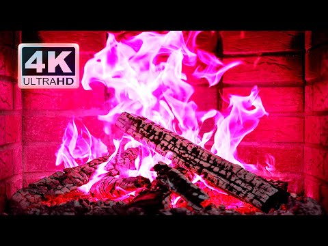 🔥 PINK FIREPLACE 4K Ultra HD
