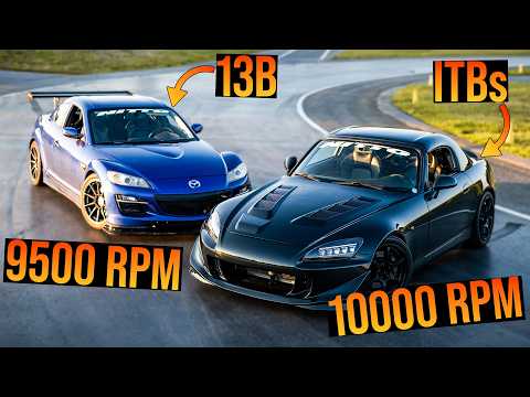 Bridgeport RX8 vs K20 ITB S2000 on track!