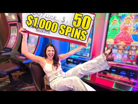 50 INSANE $1,000 Spins To Celebrate 1 Million Subscribers!