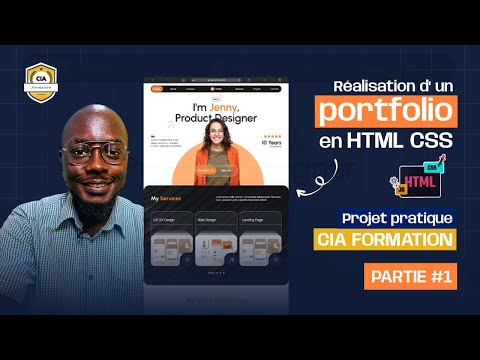 Réalisation d'un portfolio en HTML CSS - Projet pratique PARTIE 1 #CIAFormation