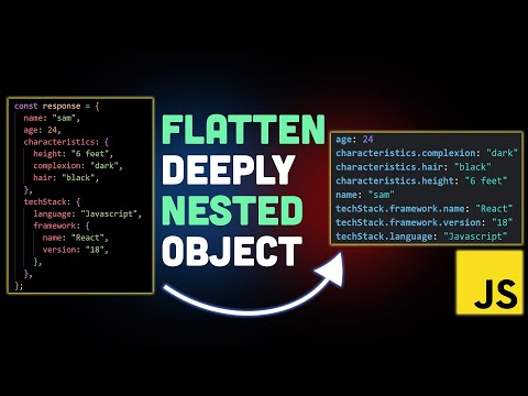 How to EASILY flatten a deeply nested object (JavaScript Interview Question)