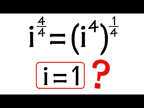 Be careful with i^(4/4)