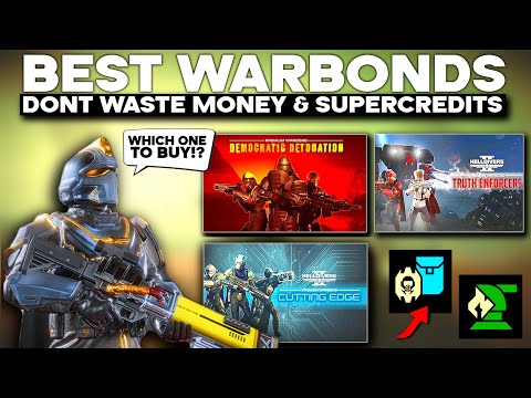 Helldivers 2 TOP 5 BEST WARBONDS YOU SHOULD BUY FIRST - BEST WEAPONS & STRATAGEMS, save supercredits