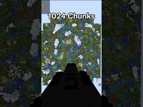 2 Vs 2048 Render Distance #minecraft #tech #gaming