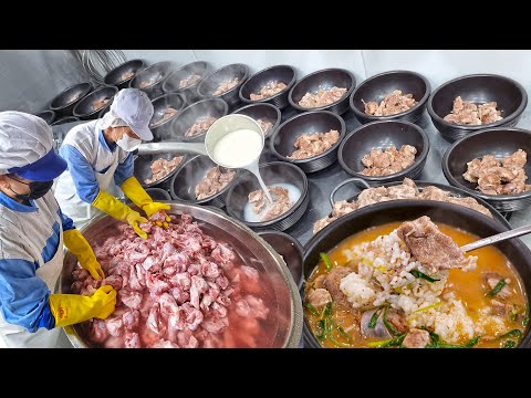 우리가족 외식장소로 안성맞춤! 직영 공장에서 바로 공수한 고기로 만든 워터에이징한 돼지국밥! 아이들 맞춤 피자, 떡볶이까지 갓벽한 국밥집/street food/Korean food