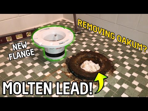 REMOVING & REPLACING a Cast Iron Toilet Flange