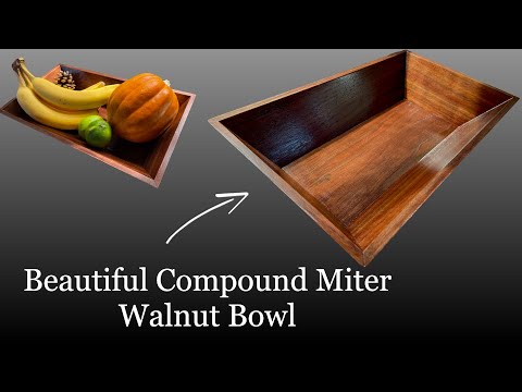 How To Make A Wooden Bowl with NO LATHE - It Holds STUFF!