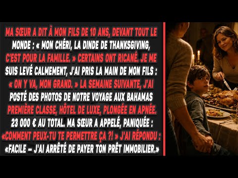 Ma sœur est choquée par mon voyage. Elle ignore que c'est son argent.