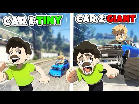 GTA5 Runners Vs GROWING CARS!