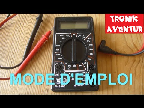 MULTIMETRE - MODE EMPLOI - VOLTMETRE AMPEREMETRE - ELECTRICITE POUR LES NULS TUTORIEL