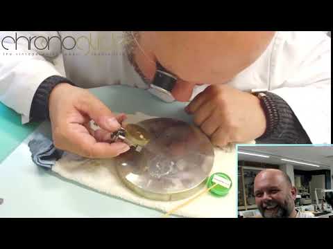 Black polishing a Patek Philippe plate