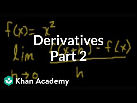 Calculus: Derivatives 2 | Taking derivatives | Differential Calculus | Khan Academy