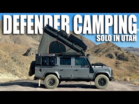Defender Camping in Utah