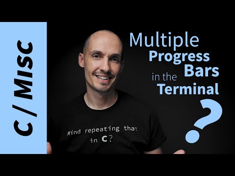 How do I make multiple concurrent progress bars in the terminal? (tutorial in C)