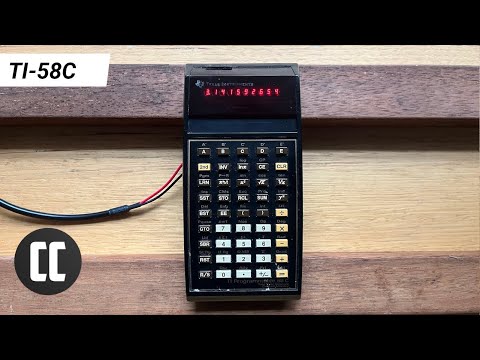 TI-58C Scientific Calculator from 1978