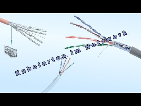 Kabelarten im Netzwerk (CAT 1-8 ; Schirmung)