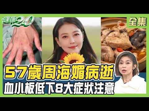 57歲周海媚病逝 血小板低下8大症狀 紅斑性狼瘡好發女性！冬令溫補促血循看體質！ 健康2.0 20231224【完整版】 鄭凱云 林子騫 蔡昀臻 郭大維 許聖梅 林秋香 @tvbshealth20
