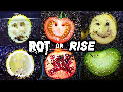 I Buried 8 Fruits & Veggies For 1.5 Years (Time-Lapse)