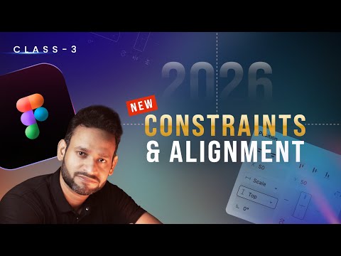Master Constraints & Alignment in Figma 2026 for Complete Beginners | Class 3 #figma #uidesign #ai