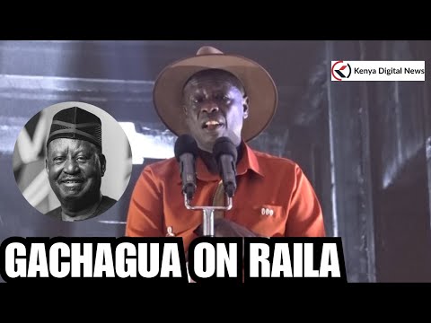 Former DP Gachagua finally mourns Raila Odinga in Public!!