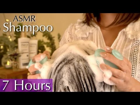 SLEEP NOW💤 | 7 Hours of Extremely Relaxing Shampoo & Hair Wash | No Talking