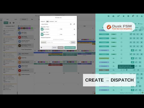 Field Service Workflow, Create and Dispatch Your First Job