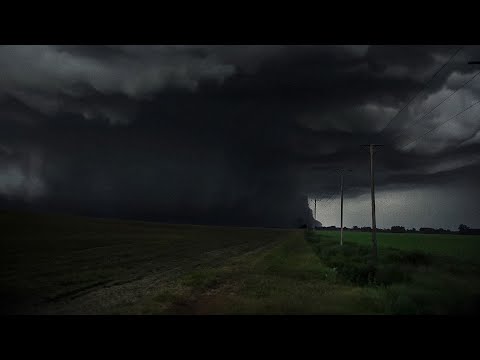 Extremely Wide Tornado in Distance | Waiting Inside my Car | Calm Before the Storm & Rain | 3 HOURS
