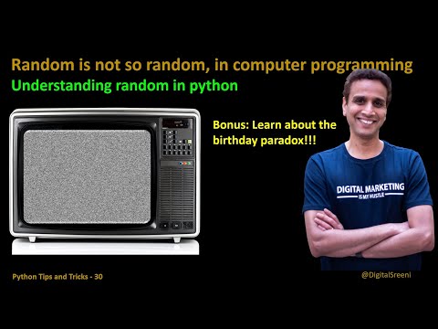 Random is not so random - understanding random in python