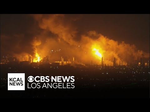 Fire erupts inside Los Angeles-area Chevron refinery