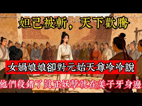 妲己被斬，天下歡騰。女媧娘娘卻對元始天尊冷冷說：他們殺錯了，真正妖孽就在姜子牙身邊！#立地成佛#念佛修行#因果正見#修行障礙化解#生死因果#佛学#佛教