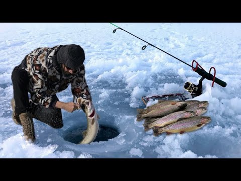 I Caught a Lot Of Fish İn The Frozen Lake At -18 Degrees
