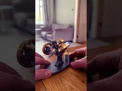 High temperature Sterling Engine #coolgadgets #Sterlingengine #modelengine