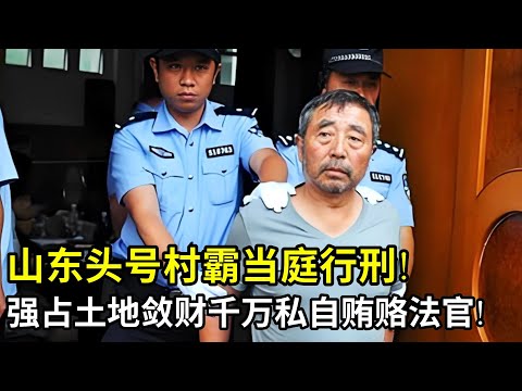 山东头号村霸当庭行刑!仗着“保护伞强占土地敛财千万,竟还私自贿赂法官!