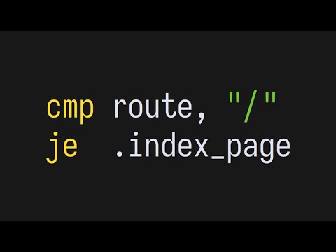 Web in Native Assembly (Linux x86_64)