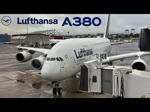 🇺🇸 Boston to Munich 🇩🇪  Lufthansa  Airbus A380 !  [FULL FLIGHT REPORT]