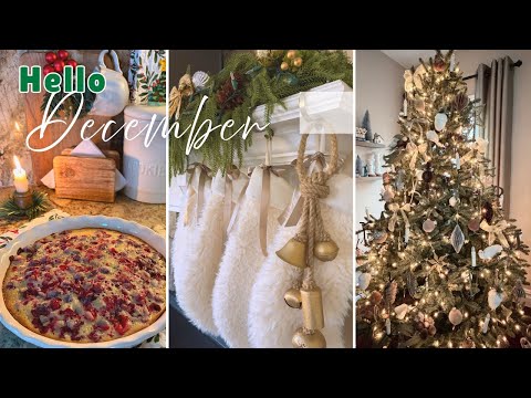 Slow living \Tree Decorating 🎄\Festive baking 🥧 \Silent Vlog