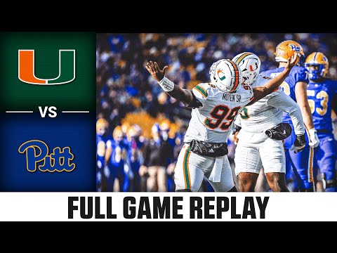 Miami vs Pitt Full Game Replay | 2025 ACC Football