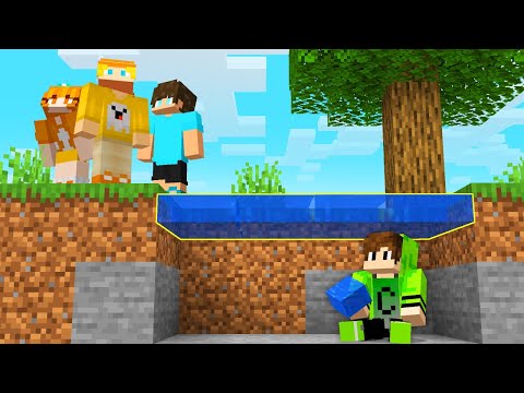 I Fooled My Friends Using FAKE WATER In Minecraft Hide And Seek!