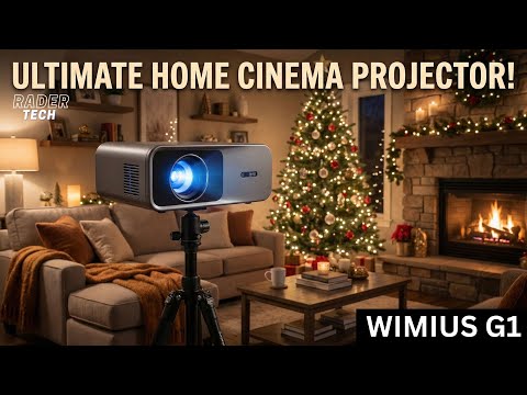 WIMIUS G1 Google TV Projector | 1,000 ANSI Lumens and Auto Everything!