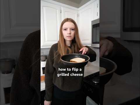 How to flip a grilled cheese