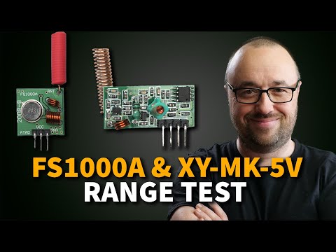 FS1000A and XY-MK-5V 433MHz #Arduino radio modules range test